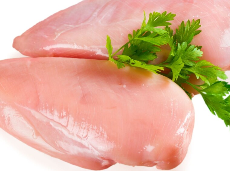 what’s that white stuff oozing out of a chicken breast?