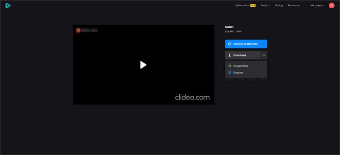 download video from clideo